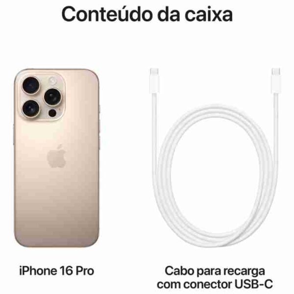 Apple iPhone 16 Pro (1TB) - Titânio-deserto