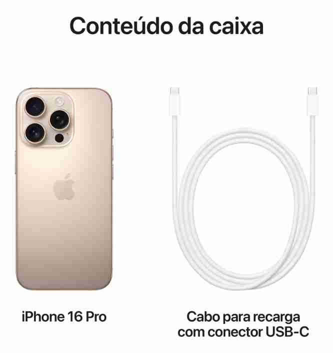 Apple iPhone 16 Pro (1TB) - Titânio-deserto