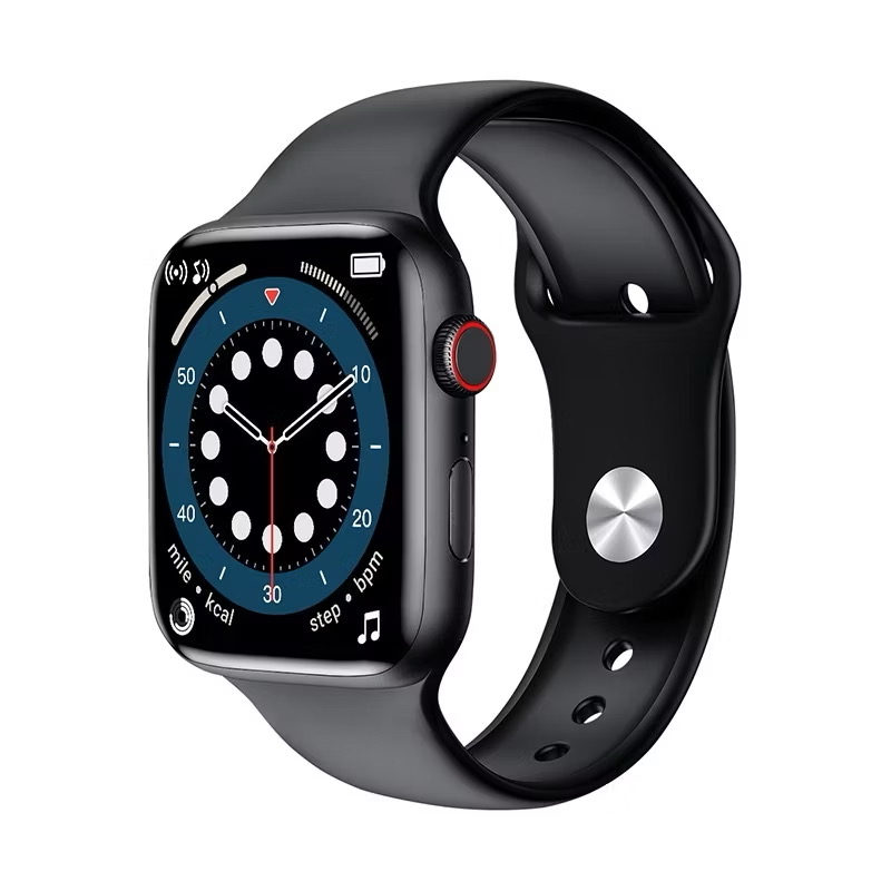 ￼2024 Apple Watch Series 9 com Logotipo Boot Pk Iwo 15 Pro Moda Rotativa Número de série Chamada Azul Smartwatch 45mm