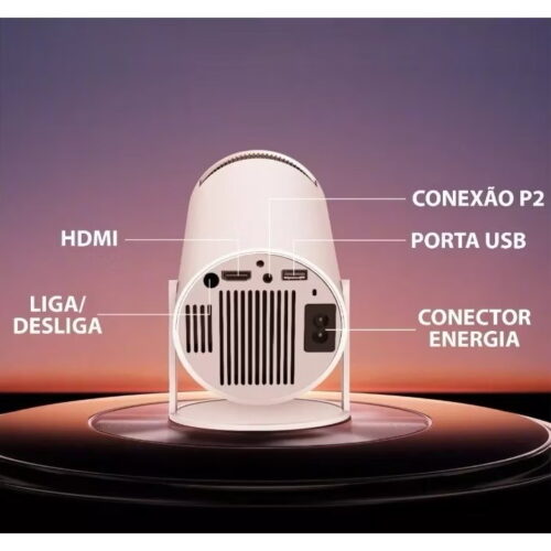 Projetor Portátil Android 11 Smart Wifi 6 Bluetooth 5.0 1080p